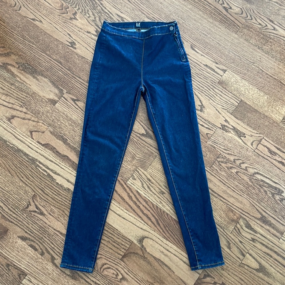 GAP High Rise Side-Zip True Skinny Ankle Jeans in Sculpt